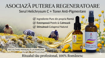 Ser Facial Helichrysum C 30ml. Descoperă strălucirea pielii tale! Să ne amintim că pielea noastră poartă poveștile tuturor clipelor trăite.