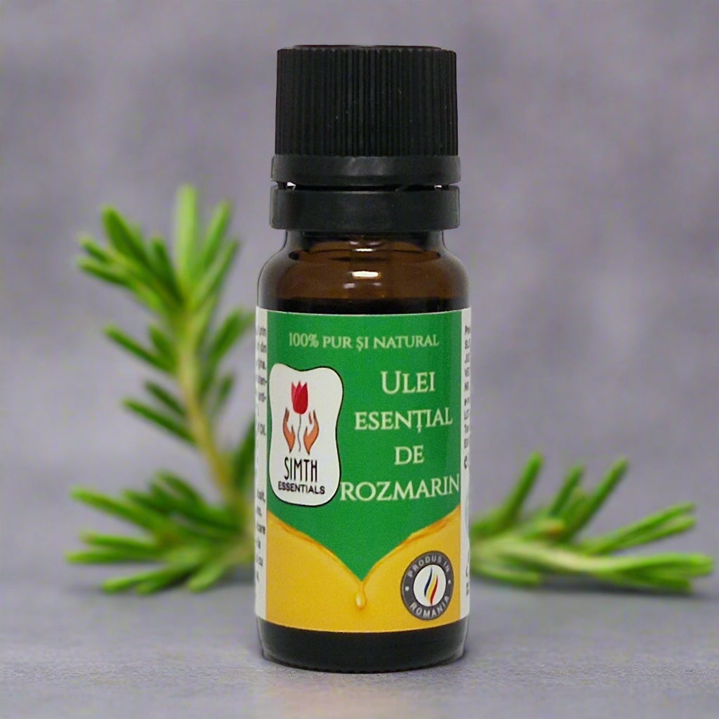 Ulei Esențial de Rozmarin - 10ml. Lasă natura să-ți mângâie simțurile și să-ți umple casa cu armonie. Pentru suflet. Pentru liniște. Pentru tine.